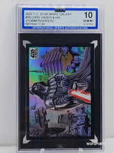 将图片加载到图库查看器,2022 Topps Chrome Star Wars Galaxy #59 Lord Vader & His Stormtroopers Refractor ISA GEM MINT 10