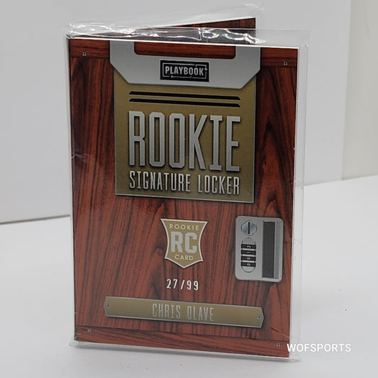 2022 Panini Playbook Rookie Signature Locker Chris Olave #RSL-CO New Orleans Saints