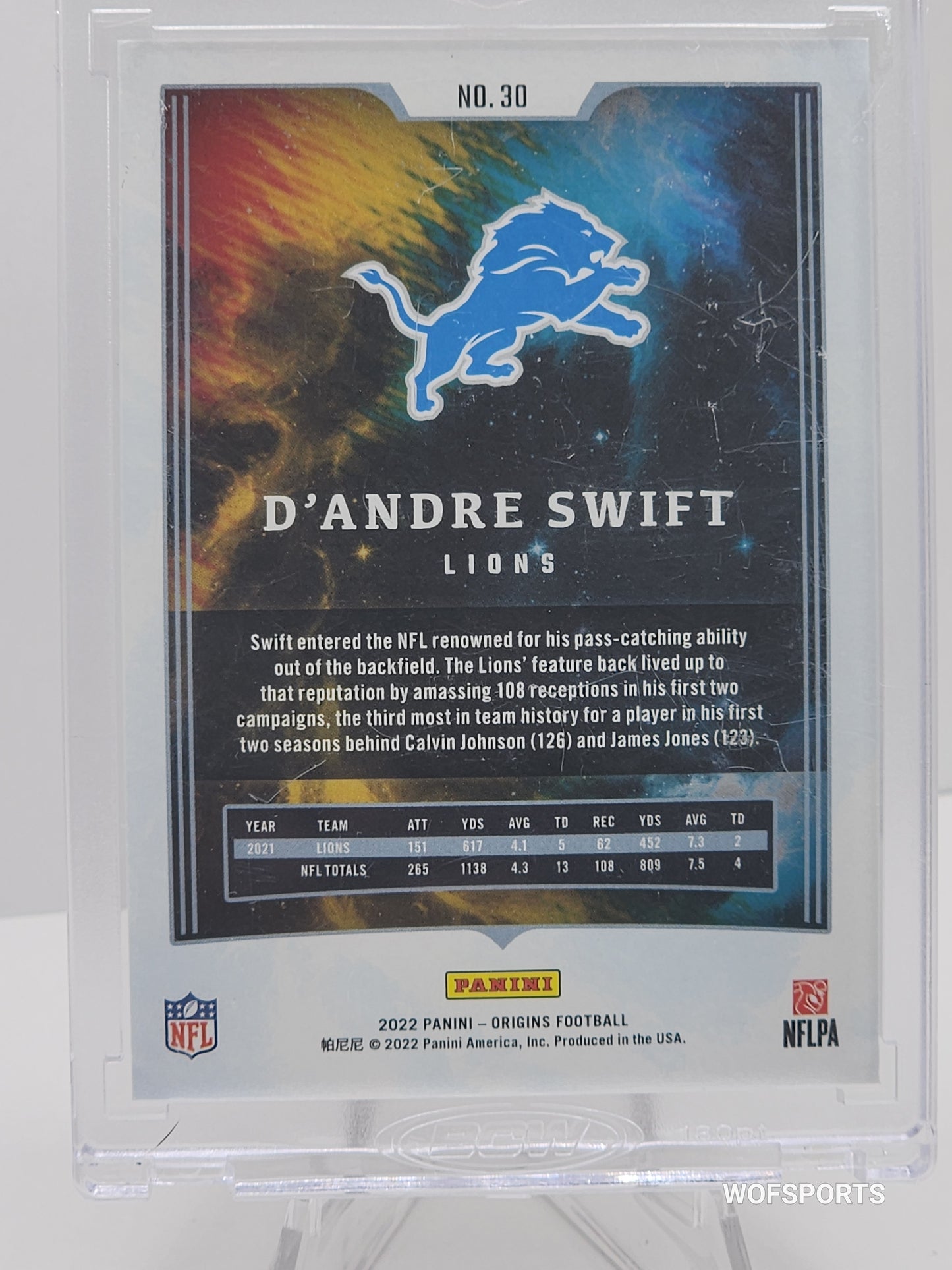 2020 Panini Origins D'Andre Swift 105/199 Detroit Lions #30