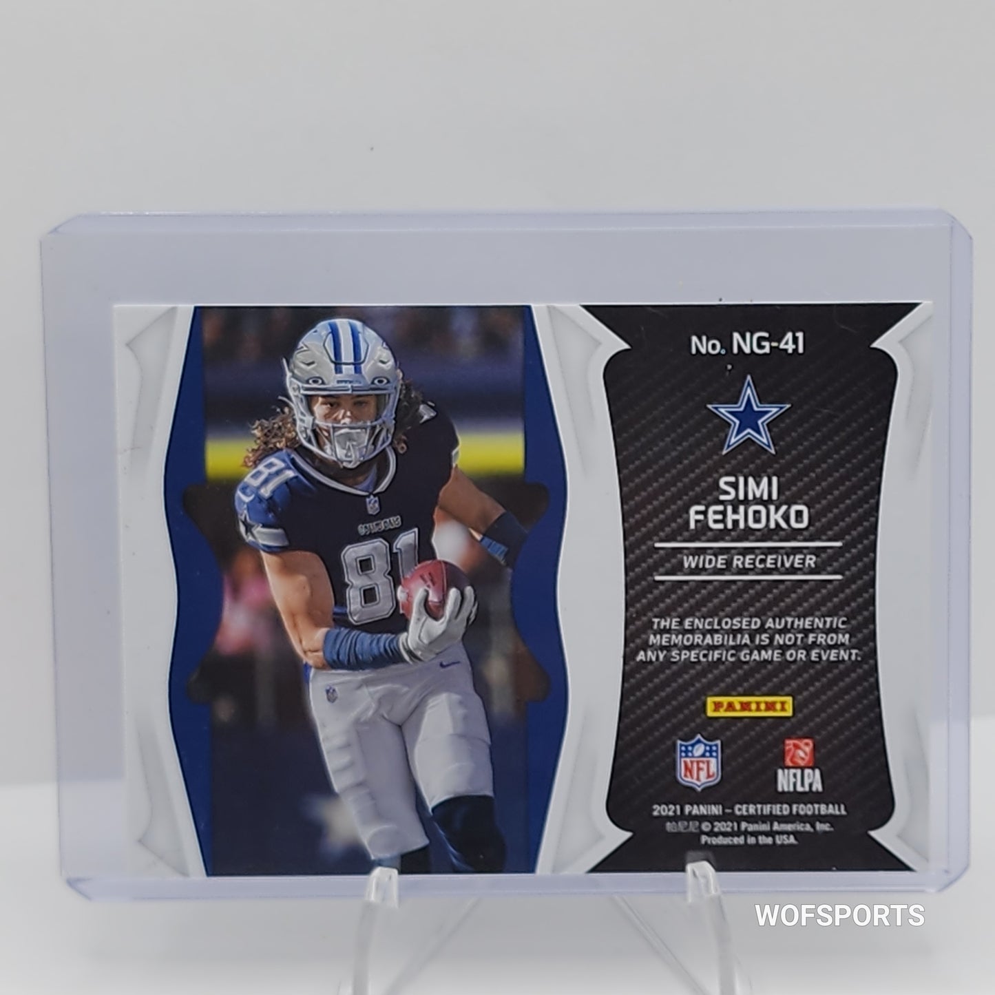 2021 Certified New Generation Jerseys Mirror Blue /99 Simi Fehoko Rookie RC