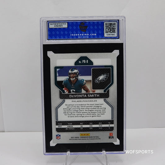 2021 Panini Chronicles Prizm Black Devonta Smith #PB-8 Philadelphia Eagles