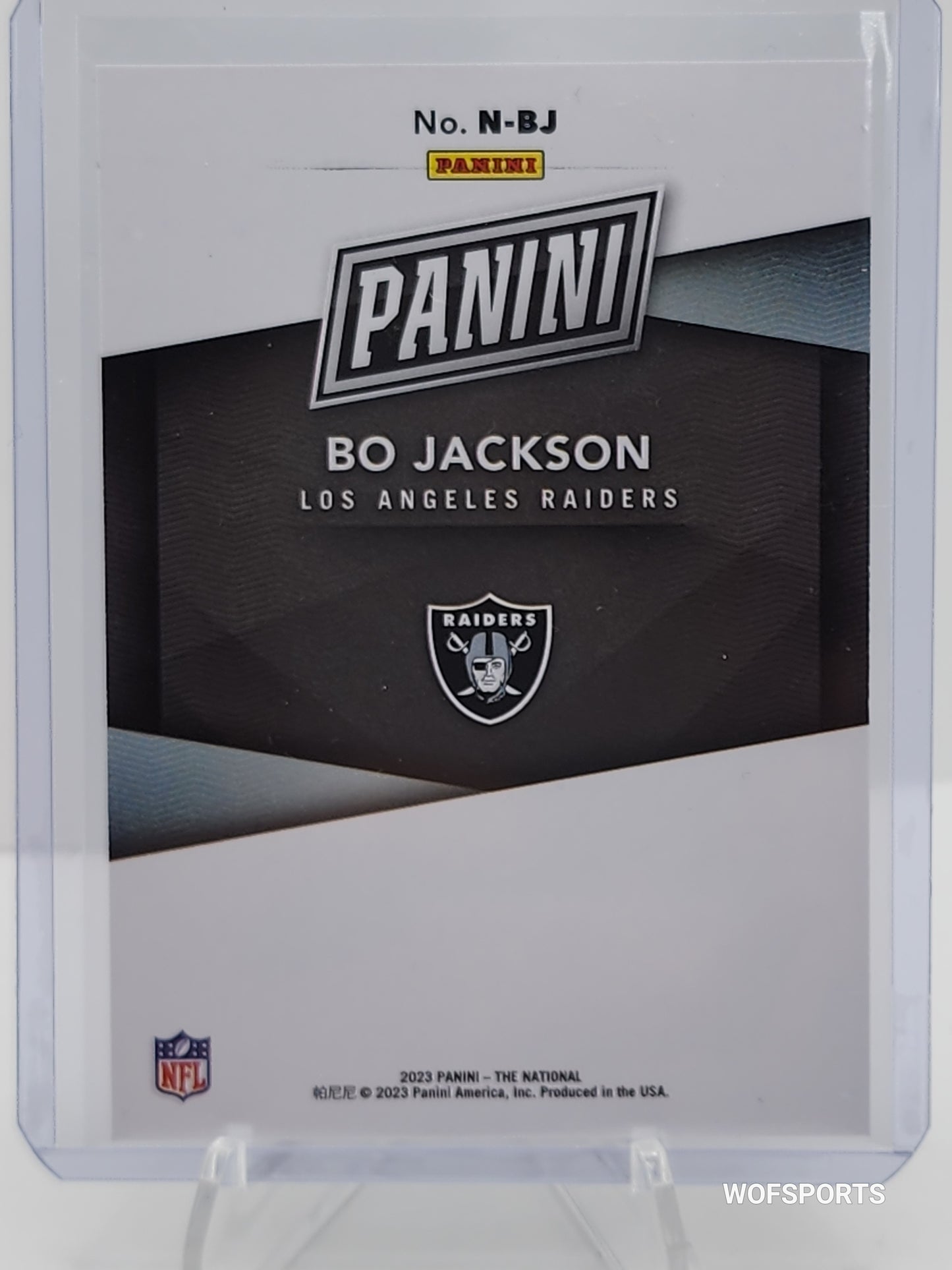 Bo Jackson #N-BJ 2023 Panini National Convention 589/599 Las Vegas Raiders