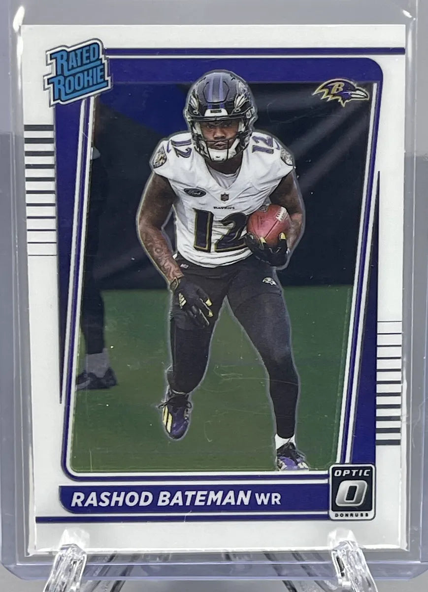 2021 Panini Donruss Optic Rashod Bateman Rated Rookie #210 Baltimore Ravens RC - walk-of-famesports