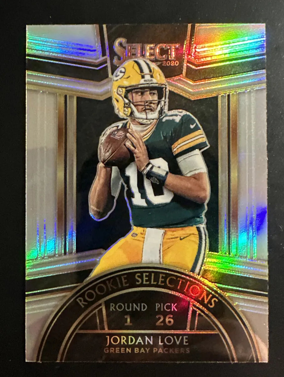 2020 Panini Select Silver Prizm Rookie Selections Jordan Love #RS-11 Green Bay Packers