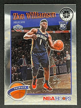 تحميل الصورة إلى عارض المعرض، 2019-20 Panini Hoops Premium Stock Zion Williamson Rookie #296 New Orleans Pelicans