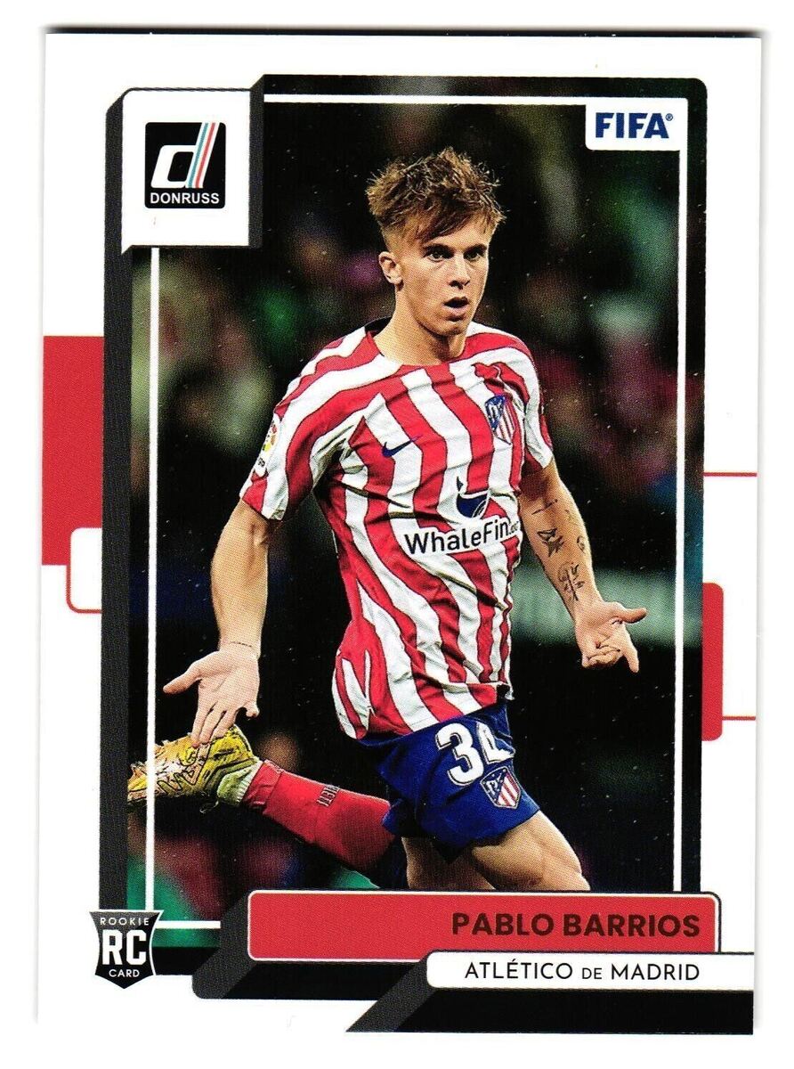 2022-23 Select Donruss FIFA Pablo Barrios Rookie RC #14 Atletico De Madrid - walk-of-famesports
