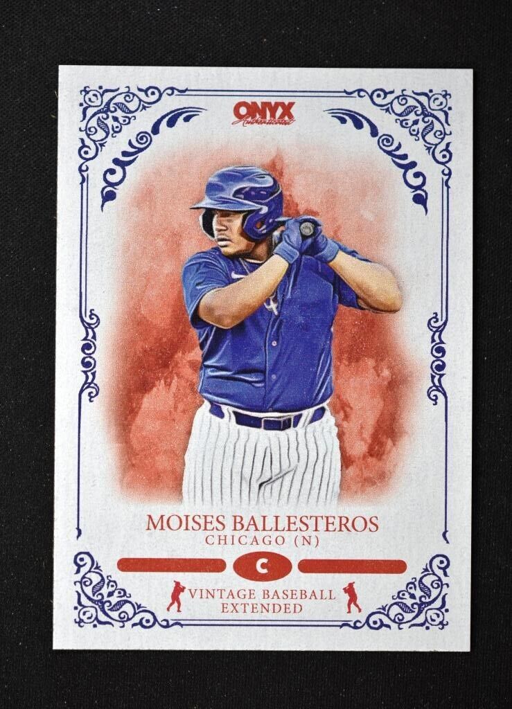 2022 Onyx Vintage Extended #OVMB Moises Ballesteros - Chicago Cubs