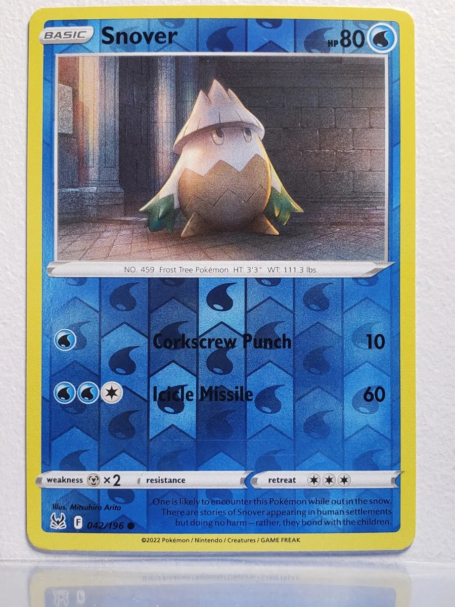 Sword and Shield Lost Origin Reverse Holo 042 Snover