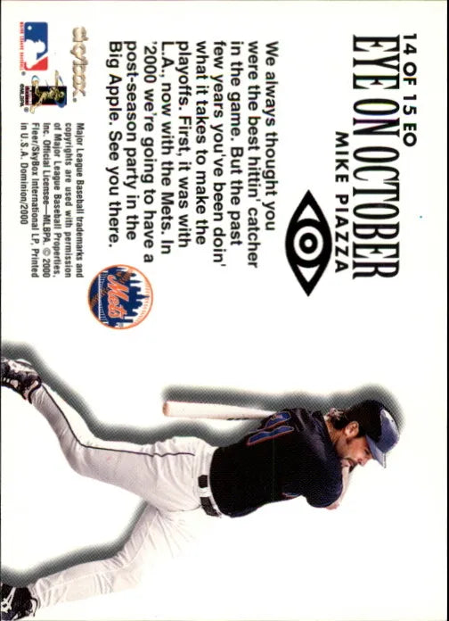 2000 Fleer Skybox Eye On October Mike Piazza 14 of 15 New York Mets