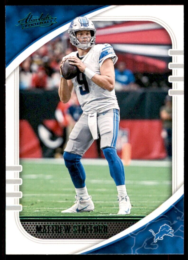 2020 Panini Absolute Matthew Stafford #8 - Detroit Lions