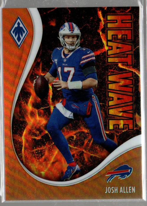 2021 Panini Phoenix #3 Orange Heat Wave #4/99 Josh Allen Buffalo Bills SSP