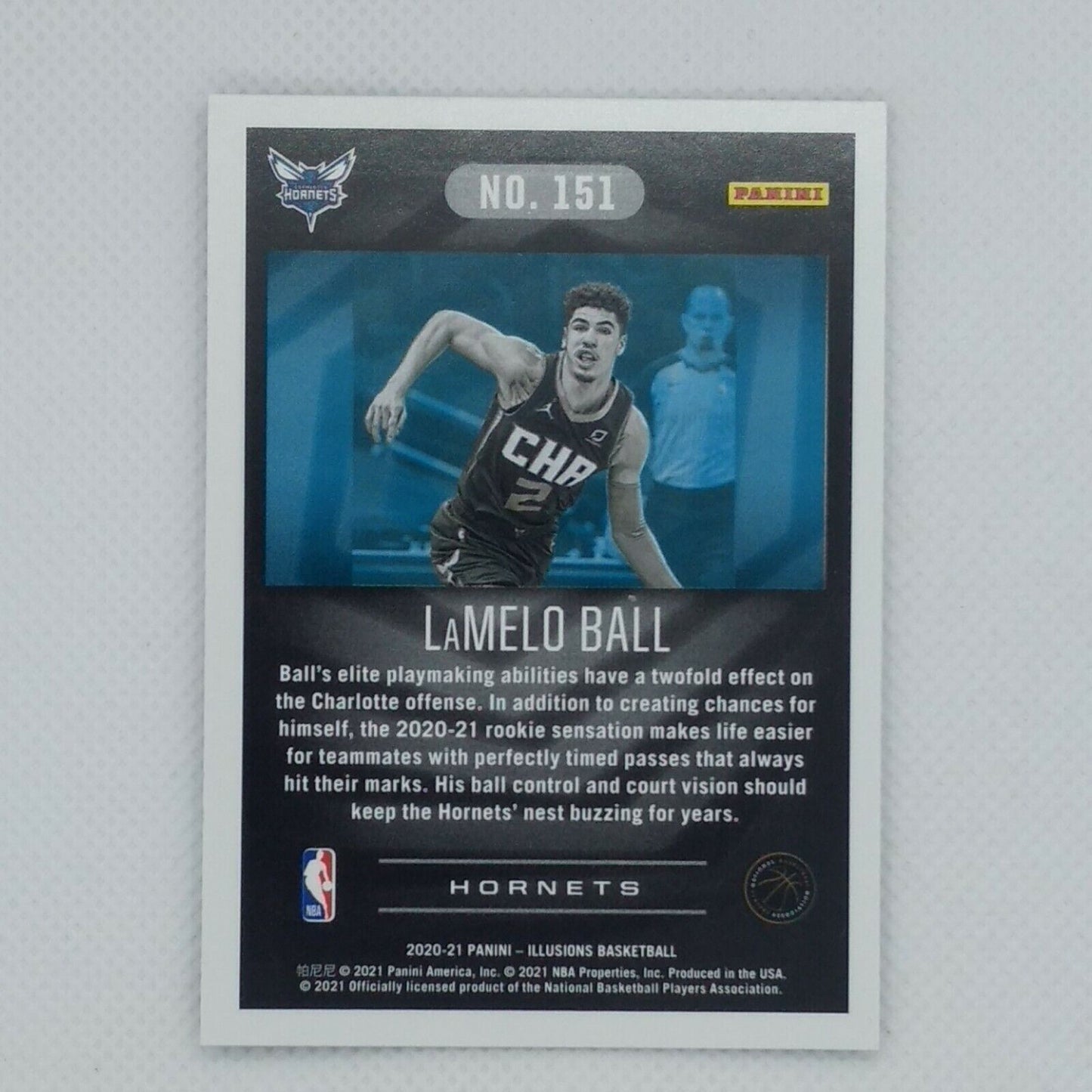 2020-21 Panini Illusions LAMELO BALL Rookie Card RC #151 Charlotte Hornets