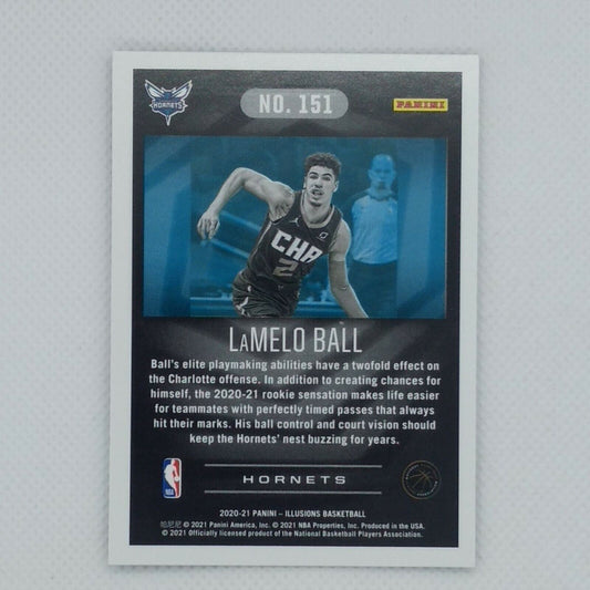 2020-21 Panini Illusions LAMELO BALL Rookie Card RC #151 Charlotte Hornets
