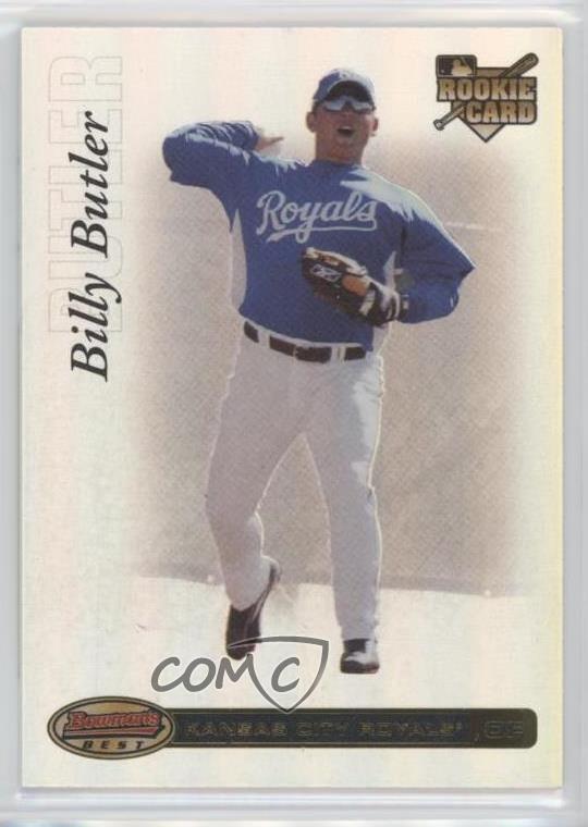 2007 Bowman's Best Refractor Rookie Card /799 Billy Butler #54 Kansas City Royals