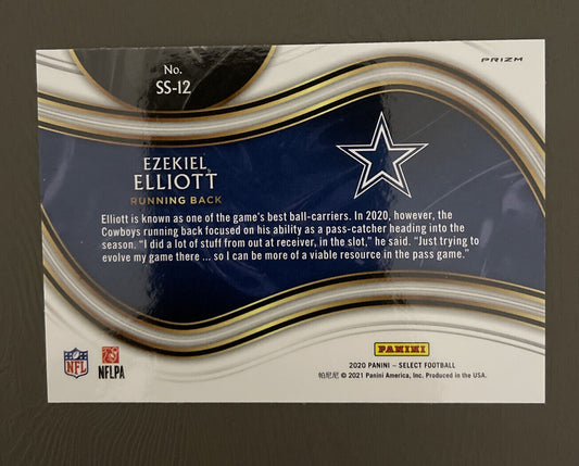 2020 Select EZEKIEL ELLIOTT Snapshots SILVER PRIZM SP Cowboys #SS-12
