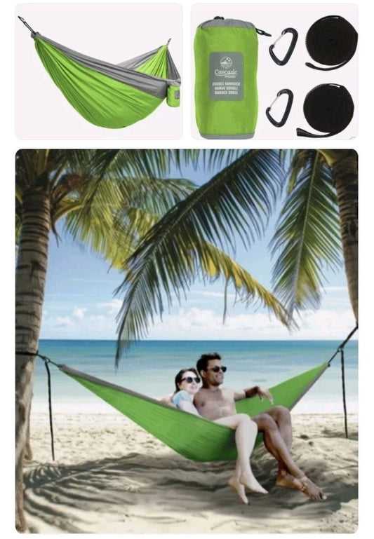 Cascade Mountain Tech Oasis 2-Person Travel Hammock, Green (Open Box)