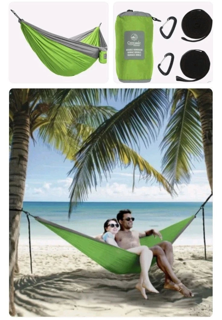Cascade Mountain Tech Oasis 2-Person Travel Hammock, Green (Open Box)