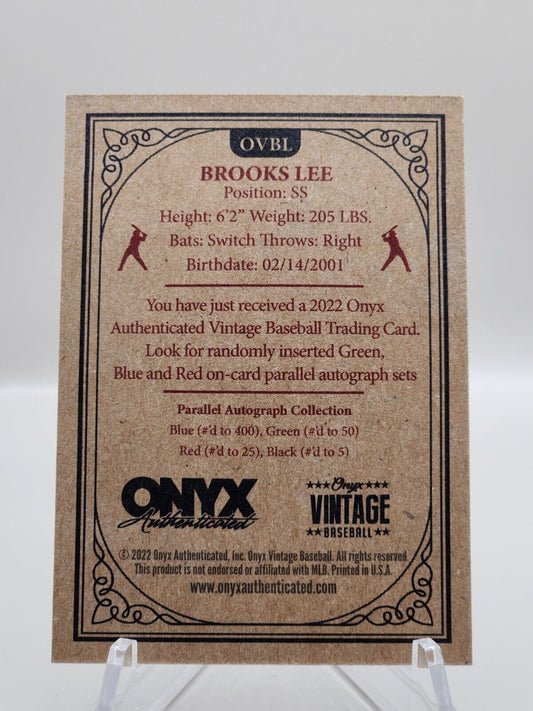 2022 Onyx Vintage Extended Brooks Lee Minnesota Twins #OVBL