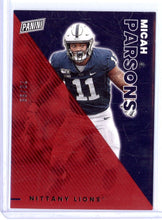 将图片加载到图库查看器,MICAH PARSONS 2023 PANINI FATHER'S DAY RED /99 NITTANY LIONS #22