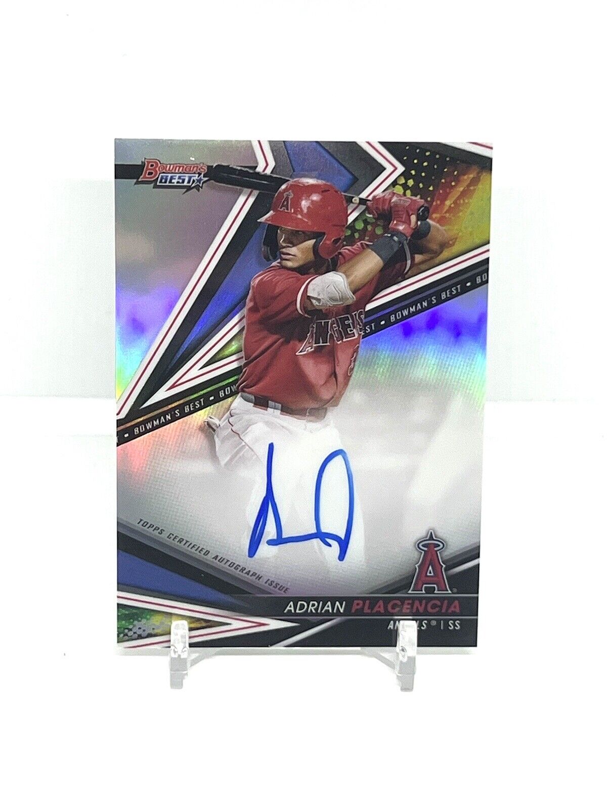2022 Bowman's Best Auto Adrian Placencia #B22-AP Los Angeles Angels