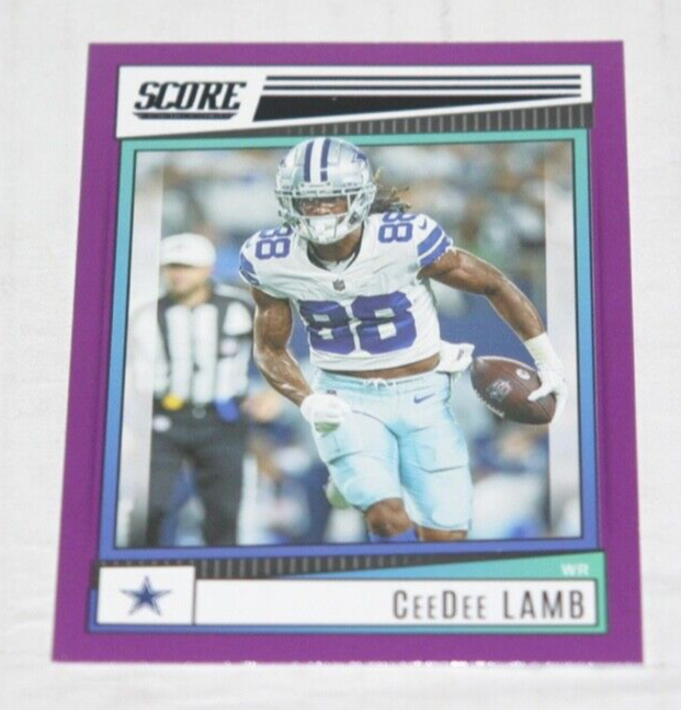 2022 Score CeeDee Lamb #222 Purple Dallas Cowboys