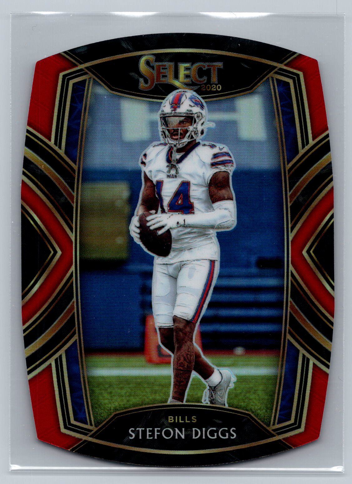 2020 Panini Select #242 Stefon Diggs Red Prizm Die Cut Buffalo Bills - walk-of-famesports