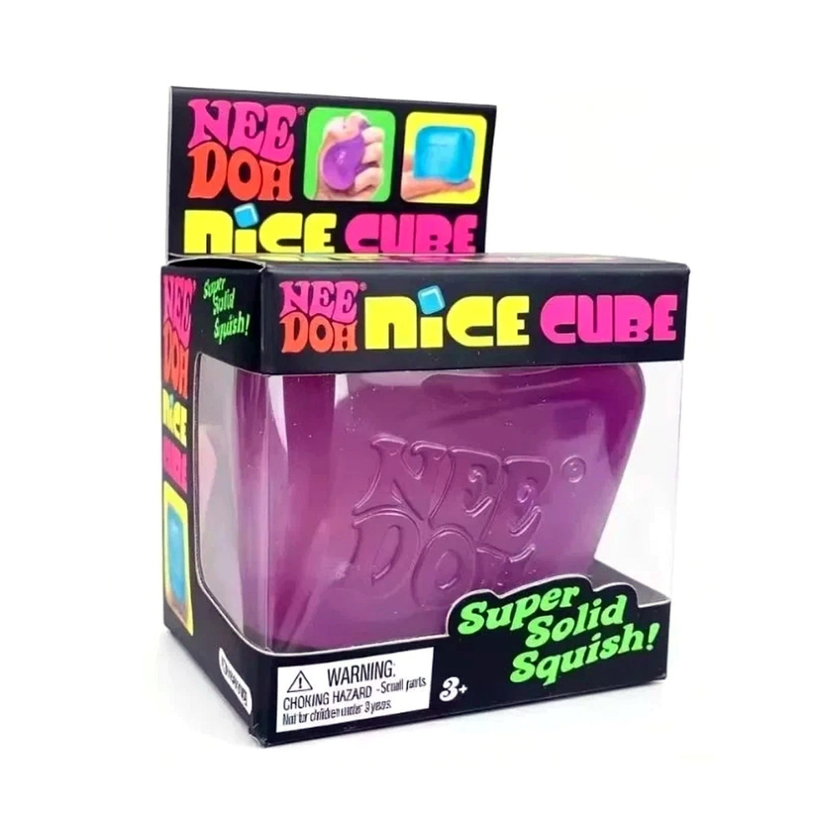 NeeDoh Nice Cube Super Solid Squish Stress Ball Assorted Color