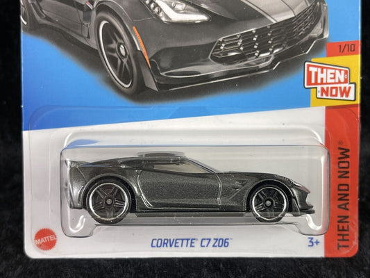 2023 Hot Wheels Corvette C7 Z06 (Gray) Then And Now 1/10, 193/250