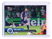 将图片加载到图库查看器,2022 Topps Now UCL First Player To Score 18 Seasons Lionel Messi #27