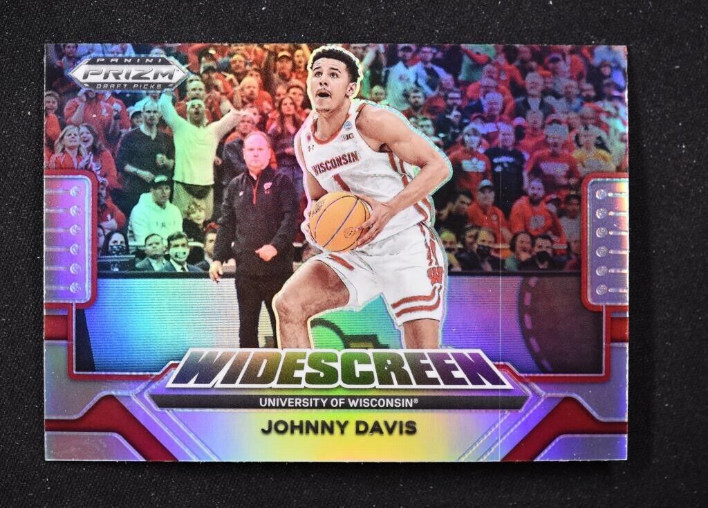 2022 Panini Prizm Draft Pick Wildscreen Prizm Johnny Davis Rookie #10 Wisconsin Badgers