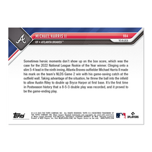 تحميل الصورة إلى عارض المعرض، بطاقة مايكل هاريس الثاني - MLB TOPPS NOW® لعام 2023 - 984