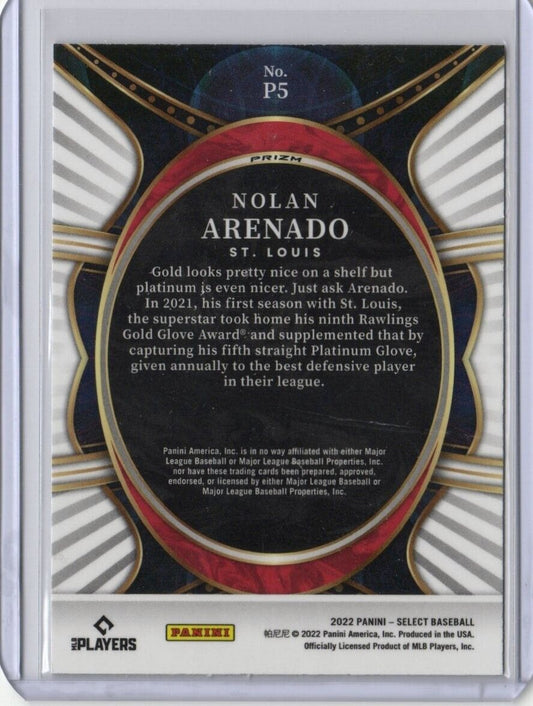 2022 Panini Select Nolan Arenado #P5 ST Louis Cardinals