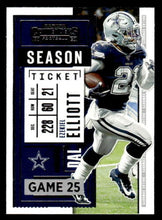 تحميل الصورة إلى عارض المعرض، 2020 Panini Contenders Football #75 Ezekiel Elliott Dallas Cowboys