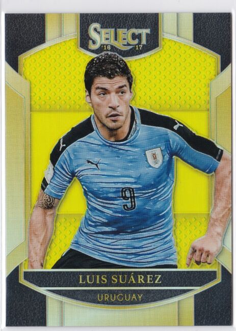 2016 Panini Select Terrace Neon Yellow Prizm /125 Luis Suarez #3
