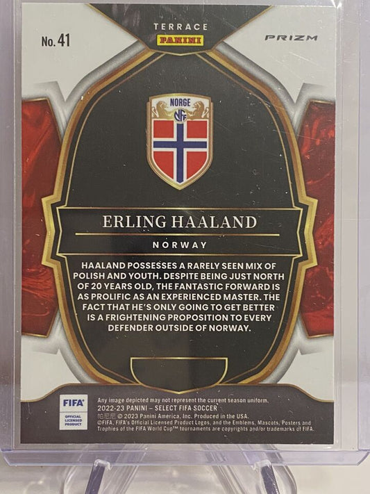 2022-23 Select FIFA Erling Haaland Silver Prizm #41 Norway - walk-of-famesports