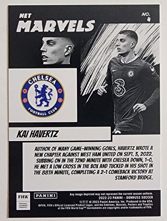 2022-23 Select Donruss Green Net Marvels Kai Havertz #4 Chelsea - walk-of-famesports