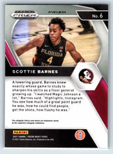 将图片加载到图库查看器,2021 Panini Prizm Draft Pick Red White & Blue #6 Scottie Barnes Florida State Seminoles
