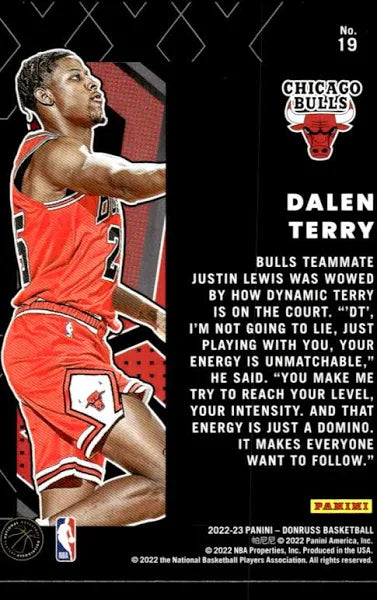 2022-23 Panini Donruss Great X-Pectations Dalen Terry #19 Chicago Bulls
