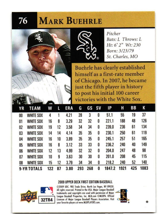2009 Upper Deck Mark Buehrle #591 Chicago White Sox