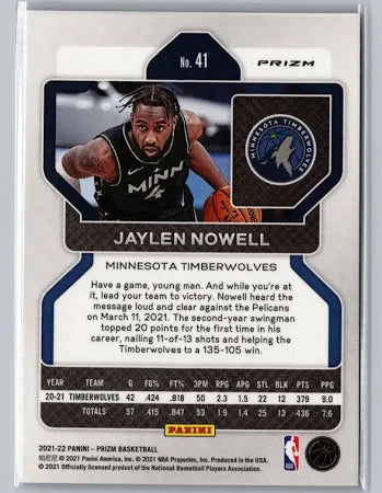 2021-22 Panini Prizm #41 Jaylen Nowell