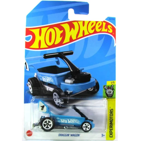 Hot Wheels Draggin' Wagon Red Experimotors 1/5 22/250 - Assorted Color