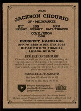 将图片加载到图库查看器,2023 Onyx Vintage #VAJC Jackson Chourio - Milwaukee Brewers
