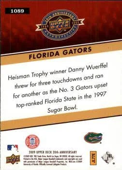 2009 Upper Deck 20th Anniversary Florida Gators #1088