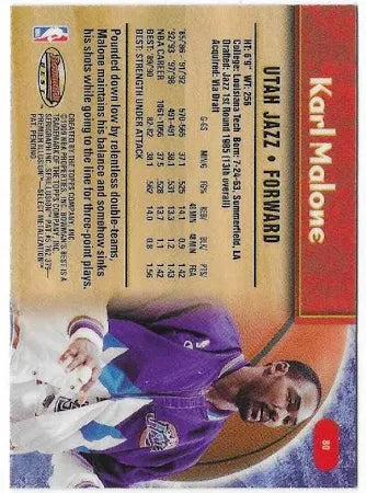 1998-99 Bowman's Best Karl Malone #80 Utah Jazz