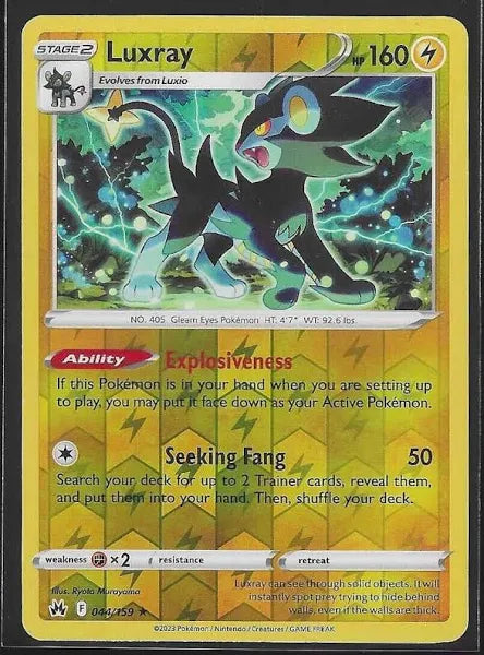 Sword and Shield Crown Zenith #44 Reverse Holo Luxray