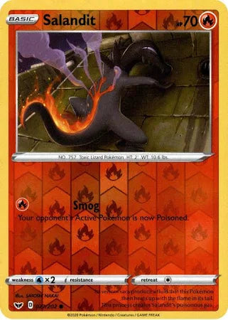 Sword and Shield Sword & Shield Reverse Holo #027 Salandit