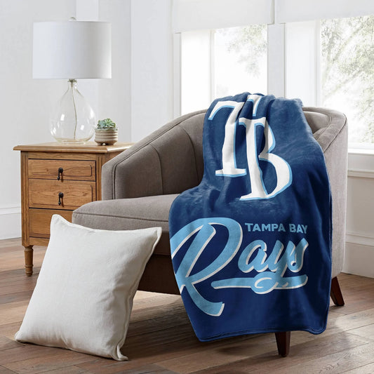 Tampa Bay Rays ‘Signature’ Raschel Throw Blanket