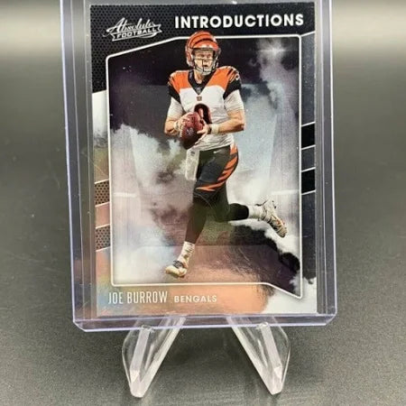 JOE BURROW ROOKIE CARD JERSEY #9 BENGALS RC 2020 Panini Absolute INTRODUCTIONS - walk-of-famesports