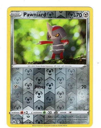Sword and Shield Crown Zenith #92 Reverse Holo Pawniard