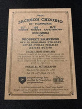 将图片加载到图库查看器,2023 Onyx Vintage Blue Signatures #VAJC Jackson Chourio - Milwaukee Brewers